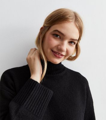 Black high cheap neck jumpers