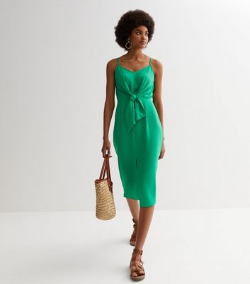 Tie front hotsell midi dress