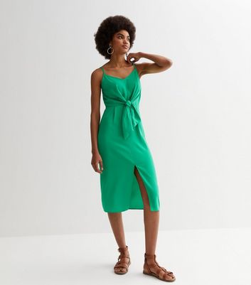 Jayde tie 2025 front midi dress