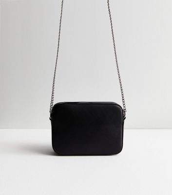 Black pocket front slouch bag sale