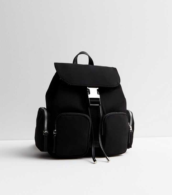New Look Rucksacks Black Utility Pocket Backpack | New Look