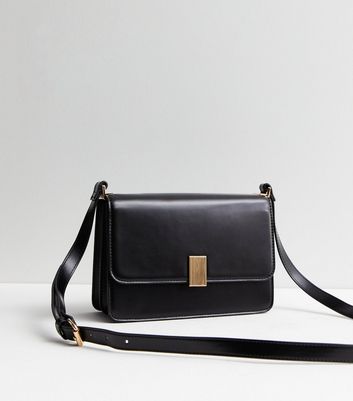 Black Leather-Look Cross Body Bag | New Look