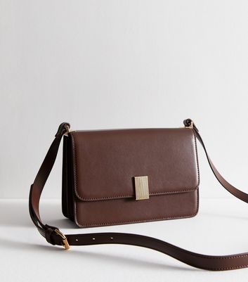 Brown Leather-Look Cross Body Bag | New Look