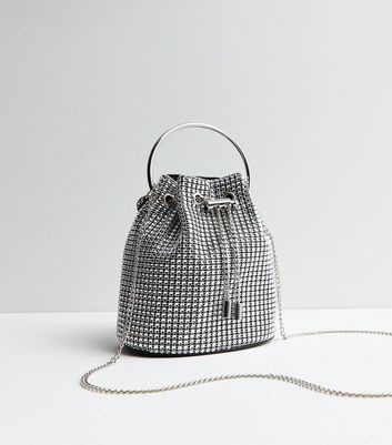 Diamante bucket bag hot sale