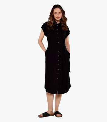 New look black shirt hot sale dress