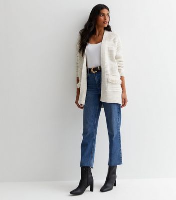 Womens white cardigan deals with pockets