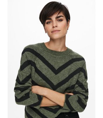 New look chevron jumper hotsell