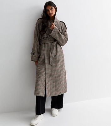 New look clearance dogtooth coat