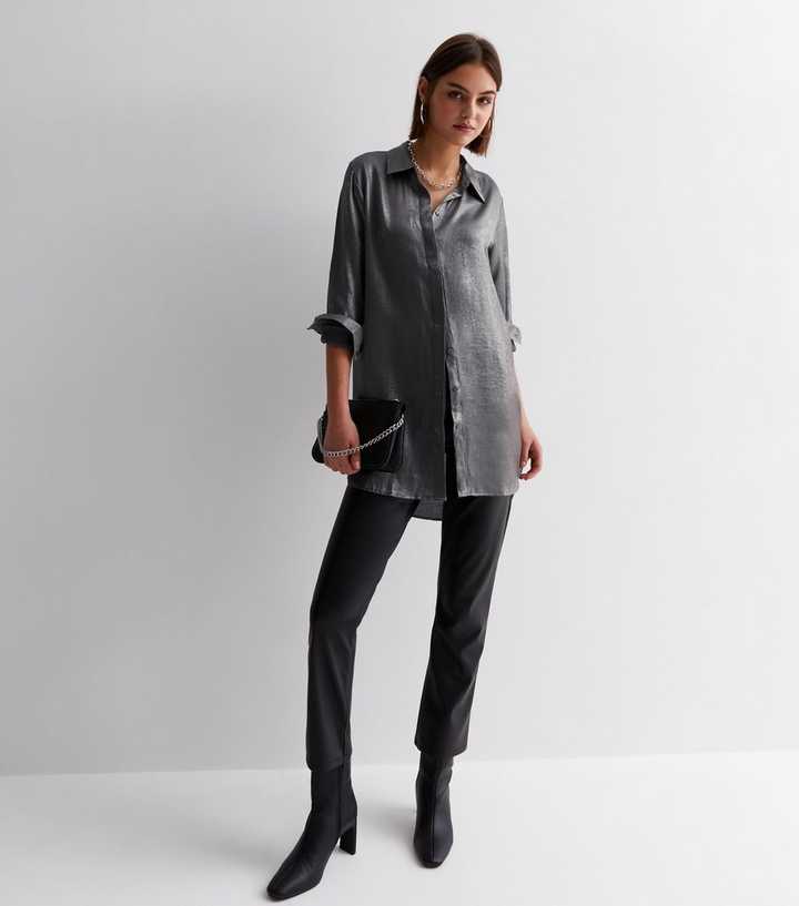 womens long line shirt