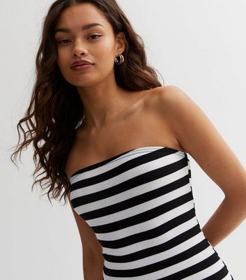 Striped 2025 bandeau dress