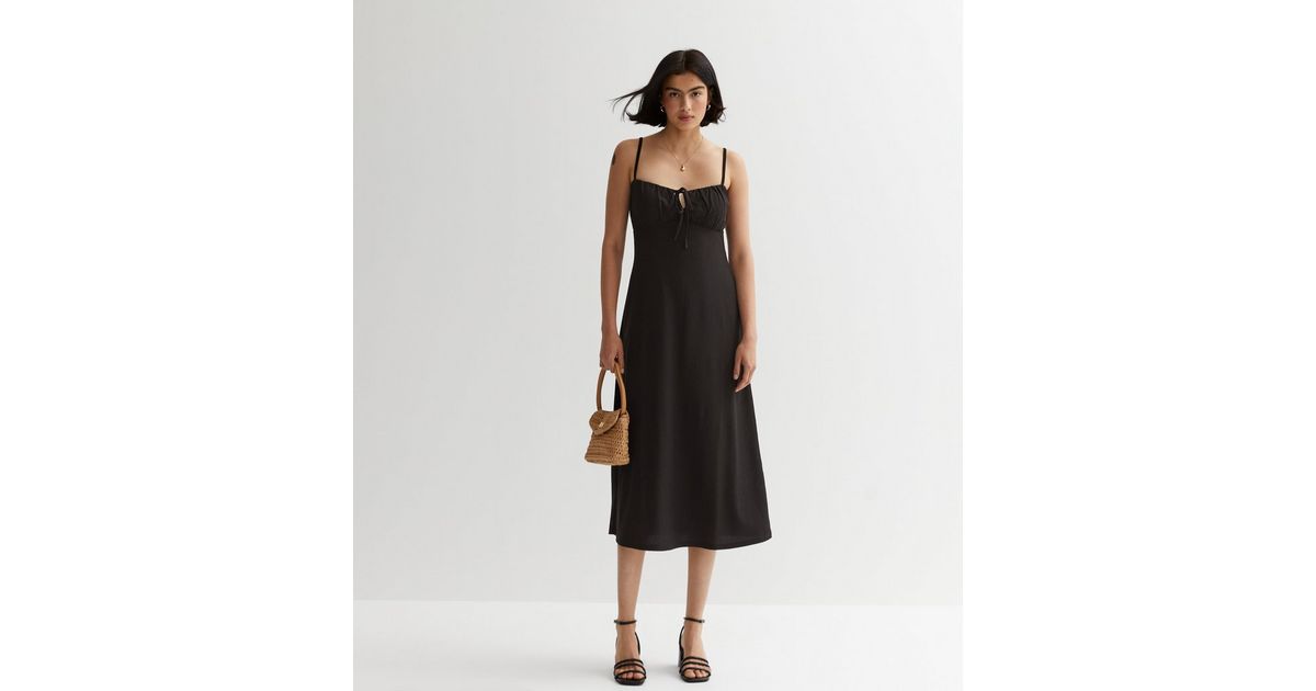 Crinkle Midi Dress main image 1