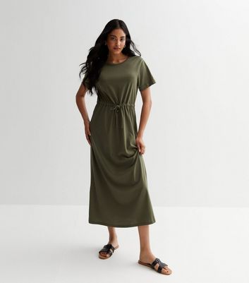 Cotton drawstring outlet dress