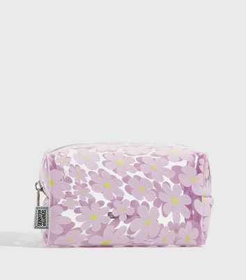 Skinnydip Lilac Floral Wash Bag New Look