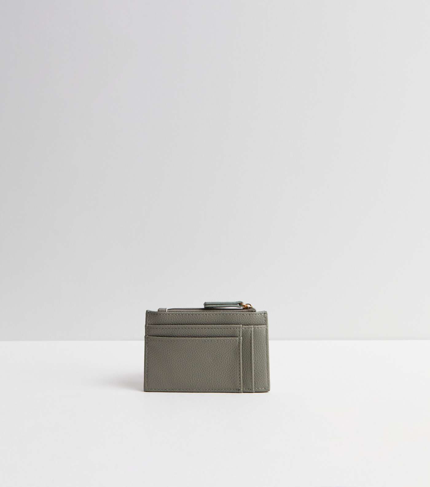 Light Green Leather-Look Card Holder Image 2