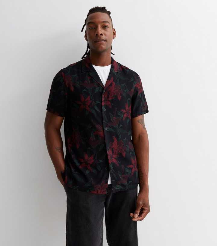 black floral t shirt