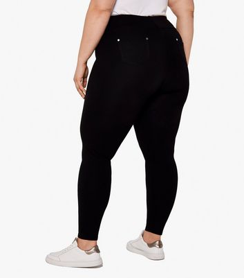 High waisted skinny trousers 2024 black