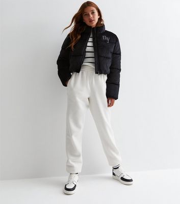 Grey velvet 2024 cropped puffer coat