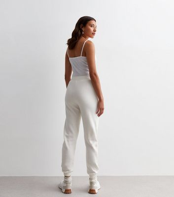 White store ribbed joggers