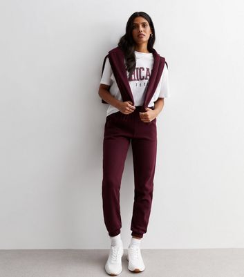 Maroon discount womens joggers