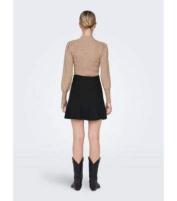 Black jersey mini on sale skirt new look