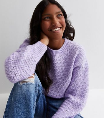 Light purple 2025 knit sweater