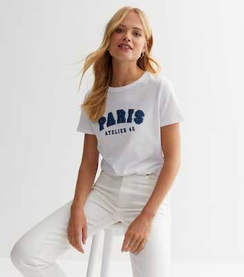 White Paris Logo T-Shirt
