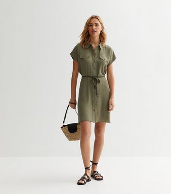 Khaki utility dress outlet uk