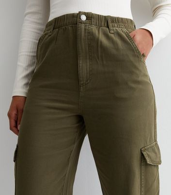 LTS Tall Womens Khaki Green Cargo Trousers  Long Tall Sally