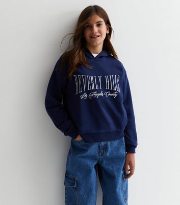 Girls best sale navy hoody