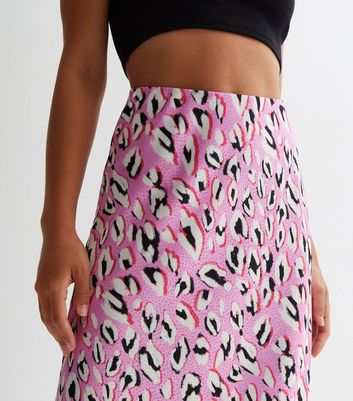 Leopard print mini sales skirt pink