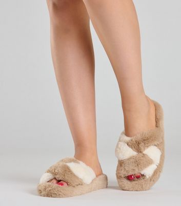 Fluffy twist slippers new arrivals