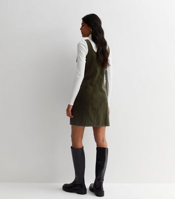 Khaki pinafore cheap