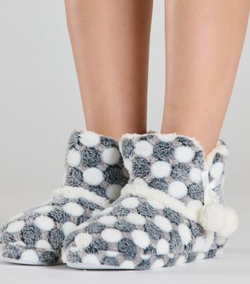 Grey hot sale slipper boots