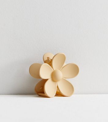 Beige flower hair clip discount