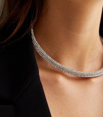 New look hot sale silver necklace