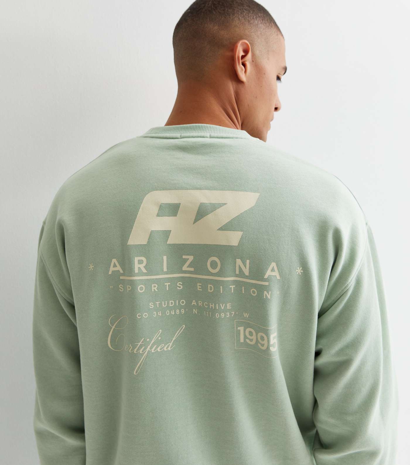 Light Green Jersey Arizona Back Logo Sweatshirt Image 3