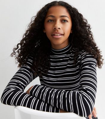 Girls shop striped turtleneck