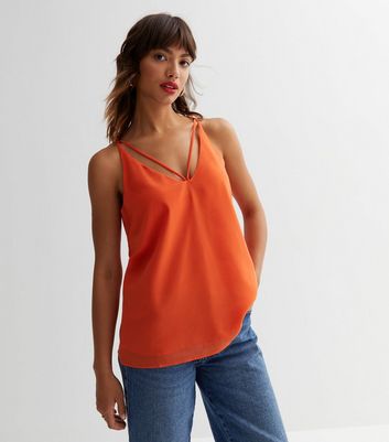 Orange camisole store top