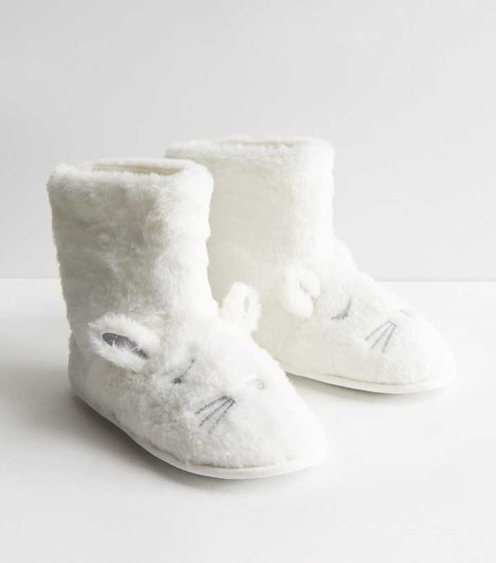 new look fur boots