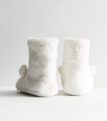 White on sale slipper boots