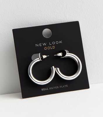 Silver Plated Hoop Earrings