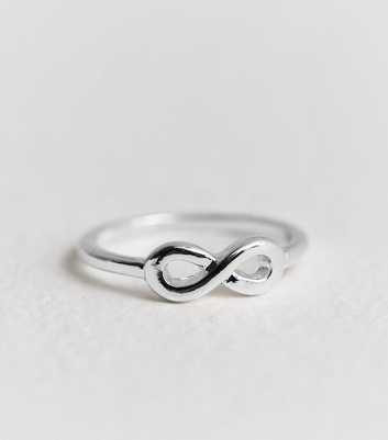 Real Silver Plate Infinity Ring