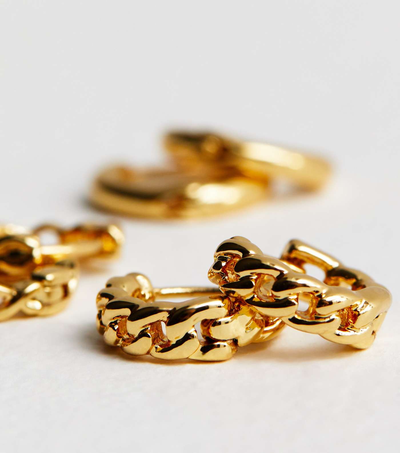 3 Pack Real Gold Plate Huggie Hoop Earrings Image 5