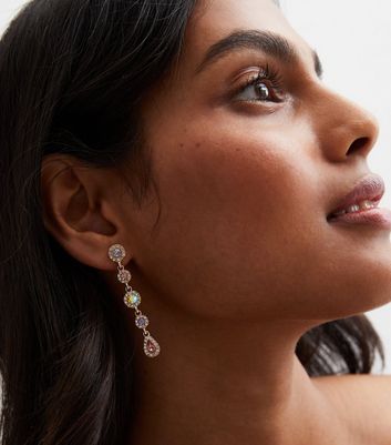 Diamante Drop Earrings | Go Wholesale