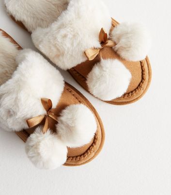 Fur pom sale pom slippers