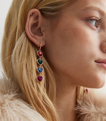 Gem store drop earrings