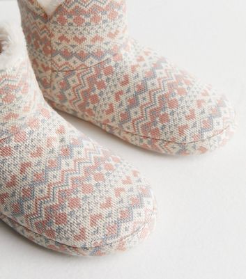 Fairisle slipper boots new arrivals