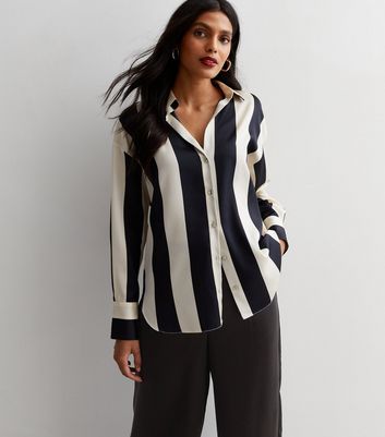 Black striped shirt clearance womens