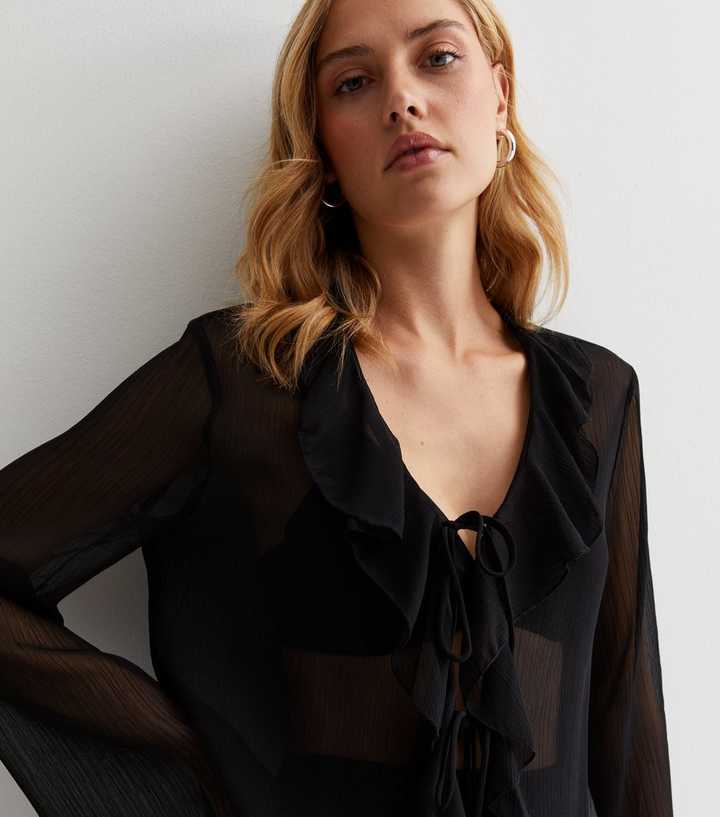 Nanette Lepore | Tops | Nanette Lepore Ruffle Front Blouse Nwt