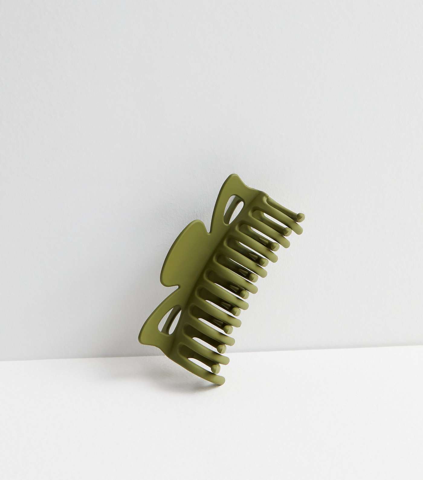 Khaki Matte Extra Large Hair Claw Clip Image 2
